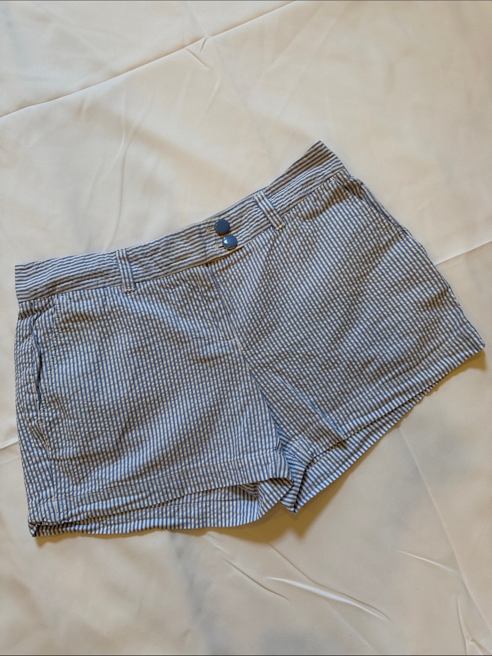 Vineyard Vines Blue and White Striped Bermuda Shorts